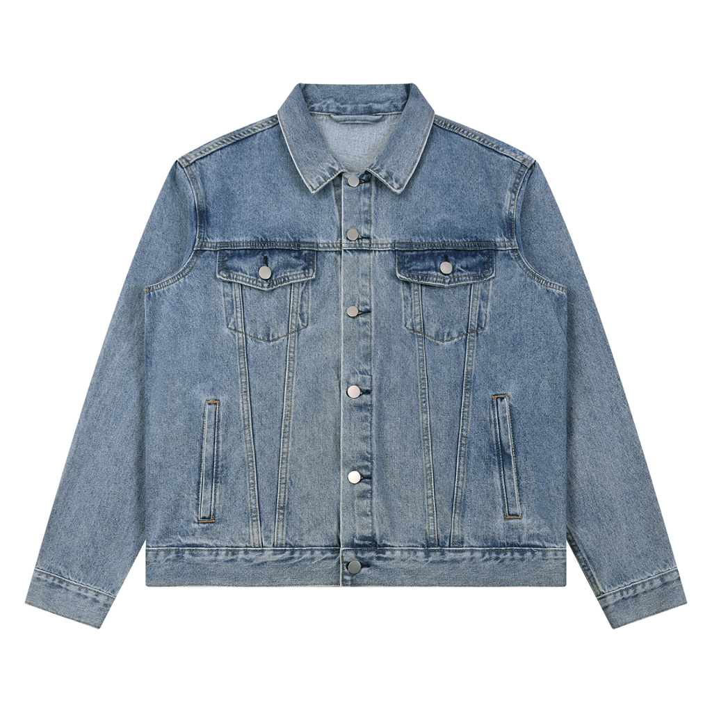 Lou Da Mechanic Unisex Vintage Wash Denim Jacket